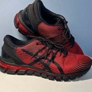 ASICS Gel Quantum 360 Running Shoe Sneaker Men’s 9.5 Black Red